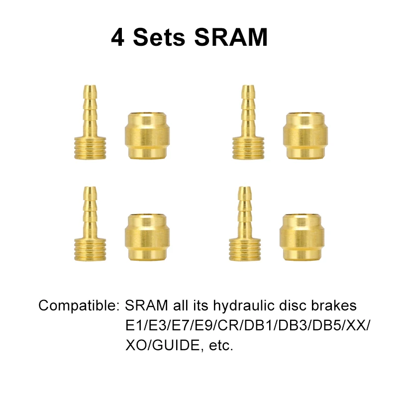 Premium Mountain Bike Brake Hose Connector - Oil Needle & Olive Head Insert