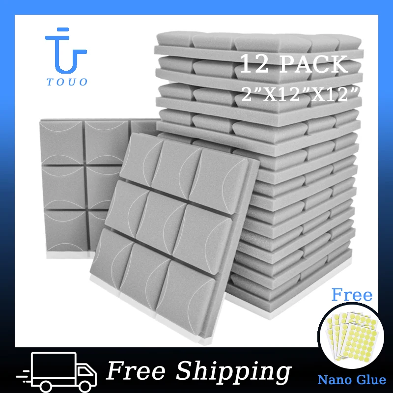 

Студийная звукоизоляция TOUO студийная звукоизоляция Foam клиновые плитки 12 шт.