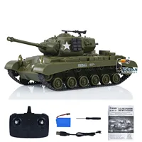 Toys 1/30 Heng Long Pershing M26 RC Battle Tank 3841-02 2.4G Remote Control Tank Cars Panzer Vehicle Gift Model for Boys TH23639 1