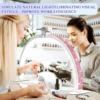 3000-6500K Nail Table Lamp With Diamond Manicure Desk Lamp With Remote LED Half Moon Light For Nails Art Tattoo Salon Eyelash 6