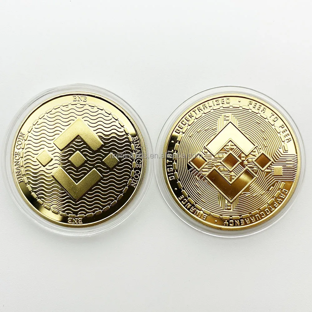 Gold Plated Bitcoin Commemorative Art Collectible