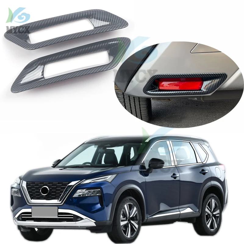 Per Nissan X-Trail X Trail Xtrail T33 2021 2022 Chrome Fanale Posteriore Fendinebbia Copertura Della Lampada Trim Ffendinebbia Accessori
