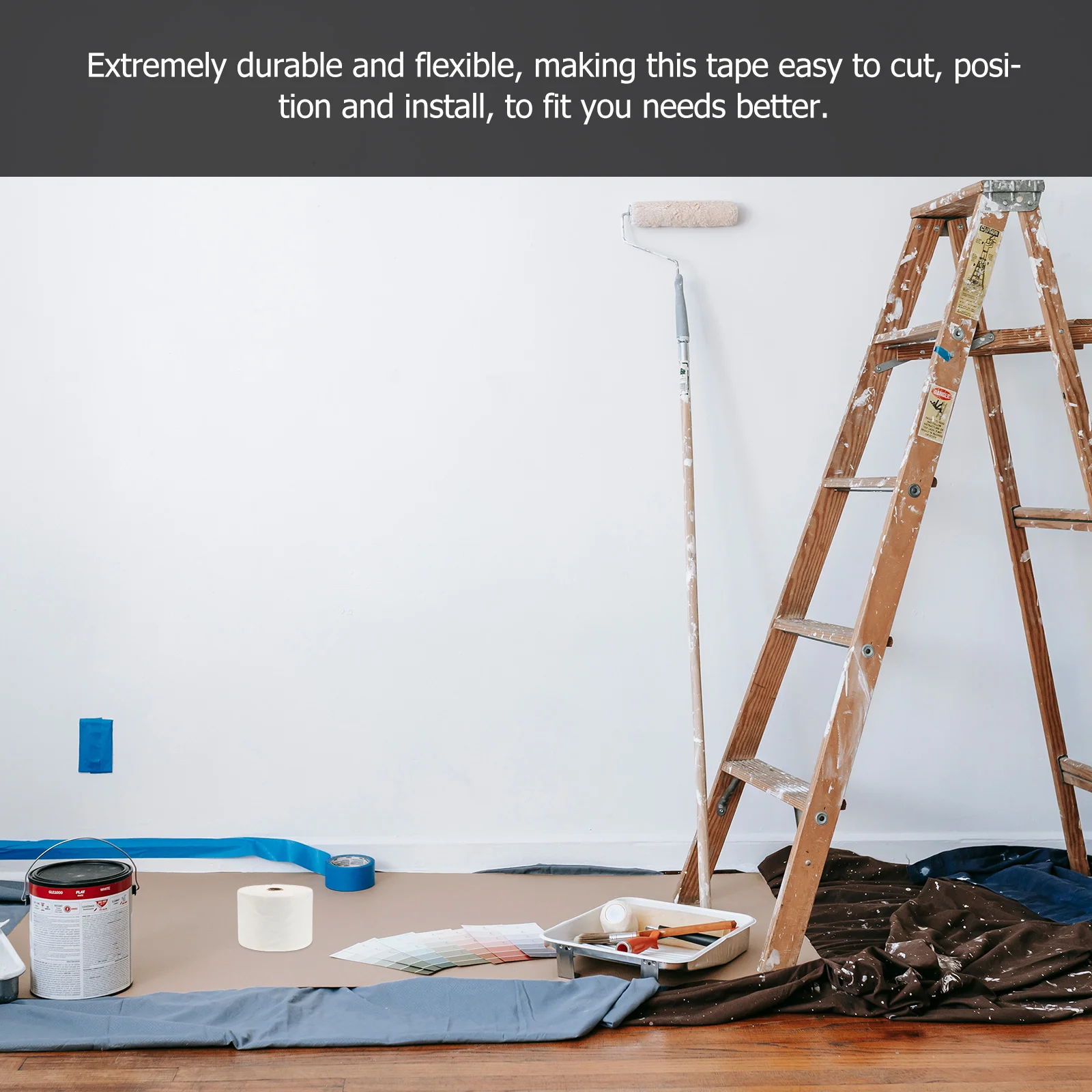 Waterproof Fabric Tape Drywall Repair Mesh Suite Filler for Shower Walls Polyester Membrane
