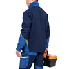 Safety Working Suit for Man Mechanic Workshop Uniforms Hi Viz Vis Tear Resistant Work Jacket and Reflective Work Pants Men Set 4