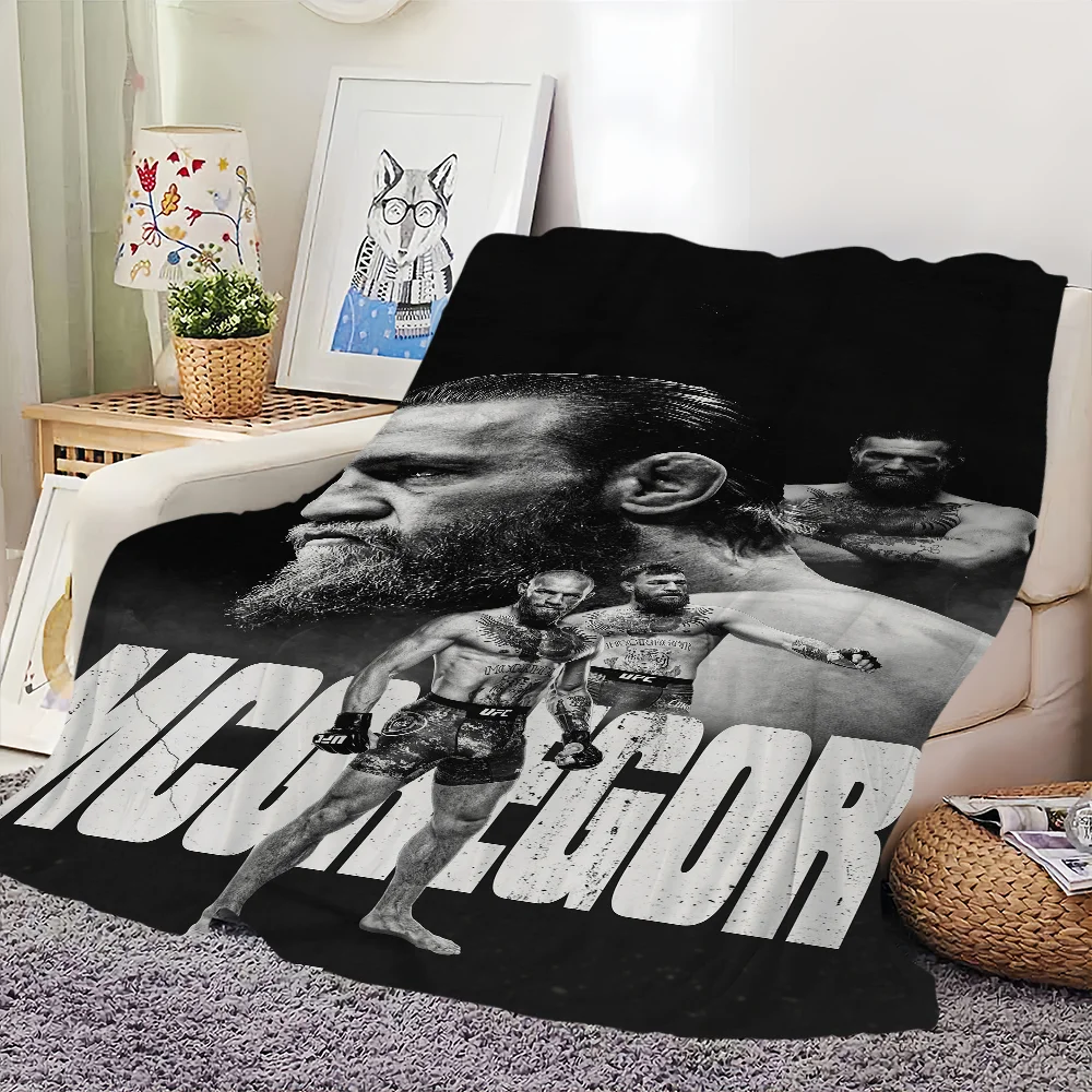 comfort warm soft Champion plush blanket suitable for sofa living room Boxer Mcgregor office bedroom C-Conor U-UFC travel gift 3