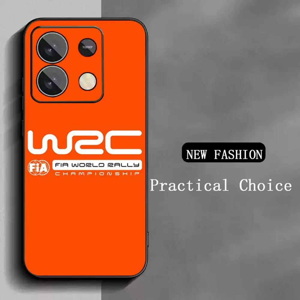WRC Rally Racing Cool Pattern Design Soft Black Phone Case