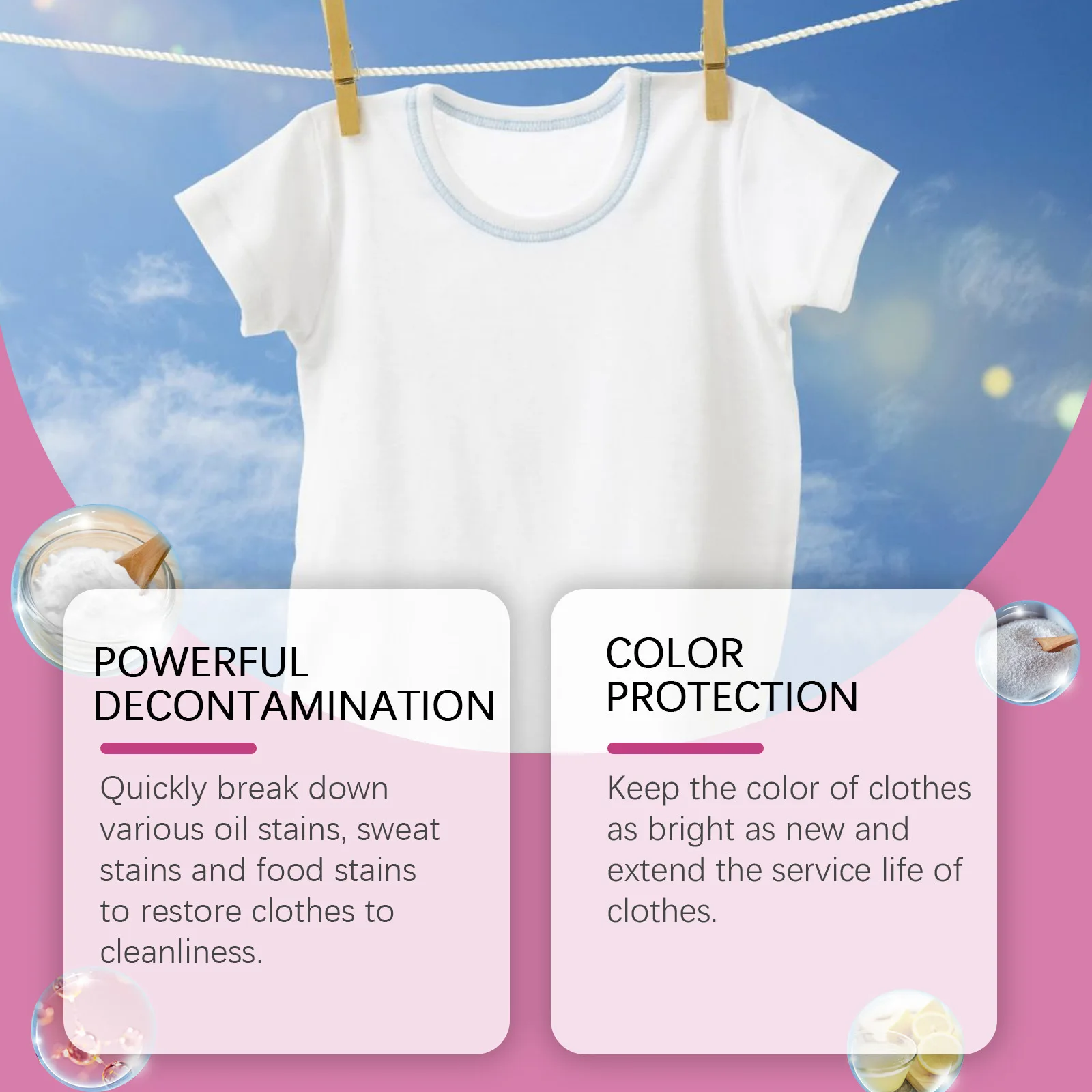 Laundry Soap Bio-Enzyme Cleaning Tablets Clothing Oil Remover Clothes Sweat Stain Cleaner Laundry Whitener Fabric Clothes Effervescent Tablet
