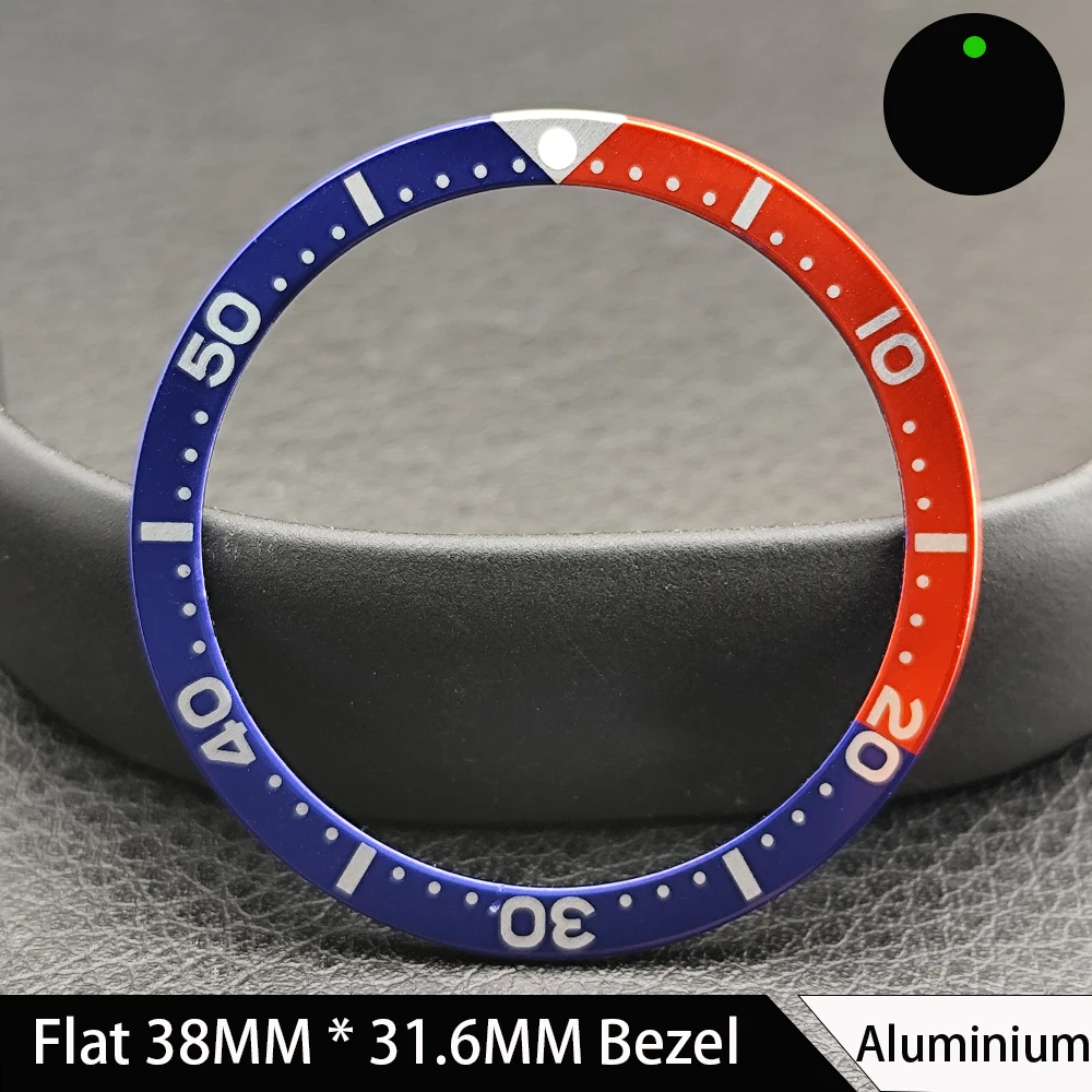 Fashionable Flat Aluminum/Ceramic Watch Bezel Insert - Men's 38mm Watch Accessory
