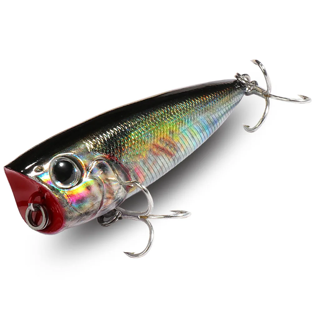 Popper Galleggiante 8G 6.5Cm Lure Steel Ball Rame Ballast Balance System Swimbait Pesca Wobbler Top Water Minnow Tackle Crank Bait