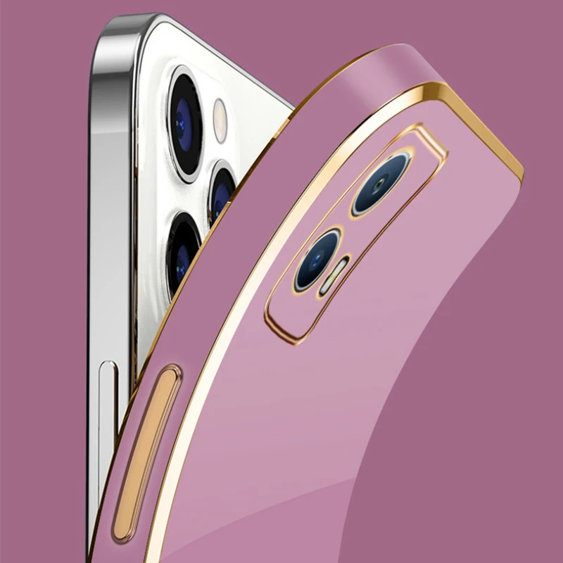 Luxury Plating Girly Soft Silicone Case - Elegant Protective Cover