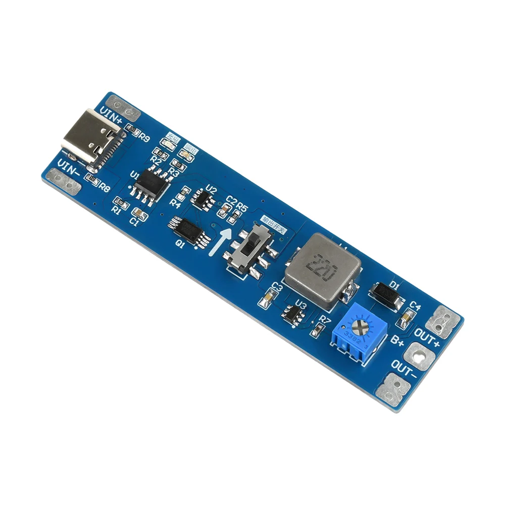3.7V ila 9V 12V Tip-C Lityum Pil Şarj ve Deşarj Takviye Modülü Elektronik için Ayarlanabilir Entegre Devre