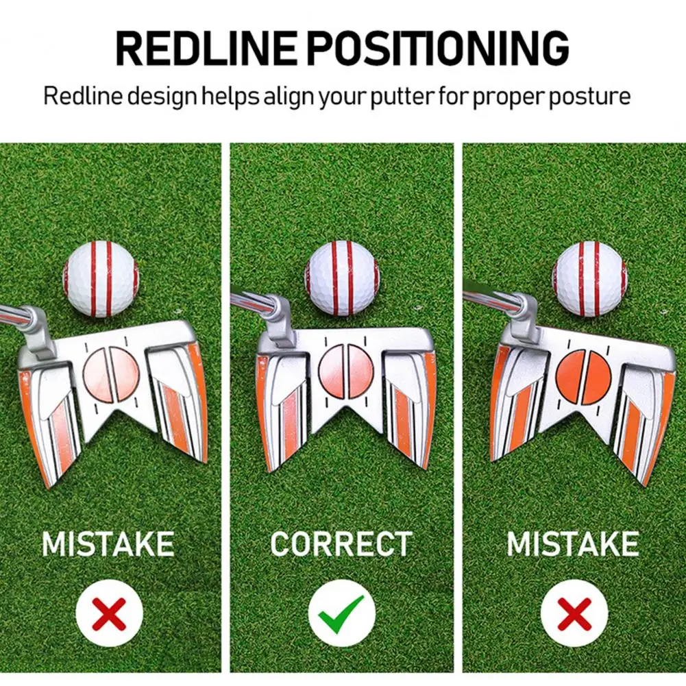 

Wear-resistant Golf Balls Exquisite Design Golf Practice Ball Enhance Swing Putting with Line Alignment Gift for Golf