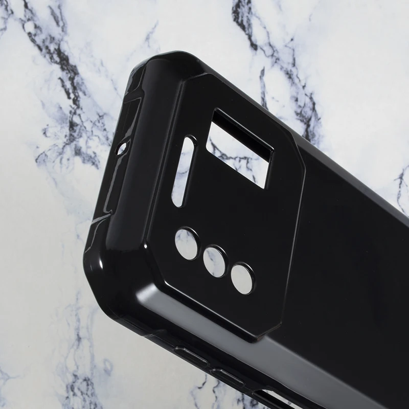Premium Soft TPU Transparent Black Phone Case - Ultra Slim Silicone Protective Back Cover