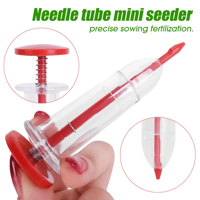 Mini Fecskendő Vetőmag Magvak Precíziós Vetés Adagoló Kézikönyv Szóró Kézi Ültetvényes Szerszámkerti Virágágy Kellékek - Image 4