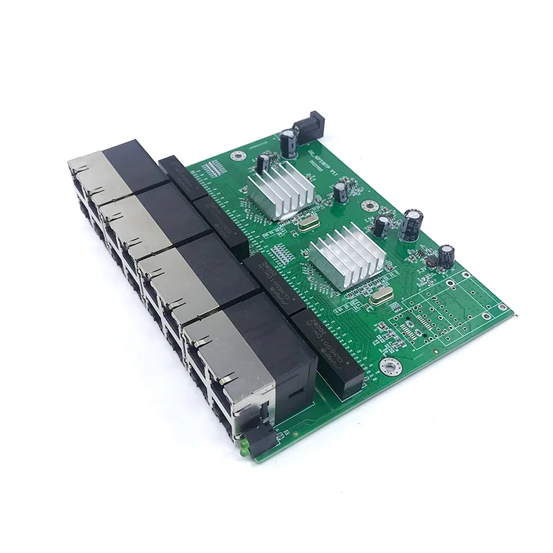 1000M switch Unmanaged 16port 10/100/1000M industrial Ethernet switch module PCBA board Auto-sensing Ports
