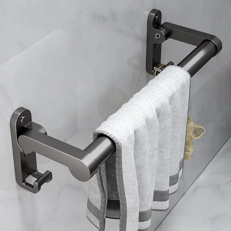Bathroom Handrail Punch-Free Armrest Folding Bathroom Toilet Elderly Safety Toilet Armrests Railing Pregnant Women Non-Slip Handle