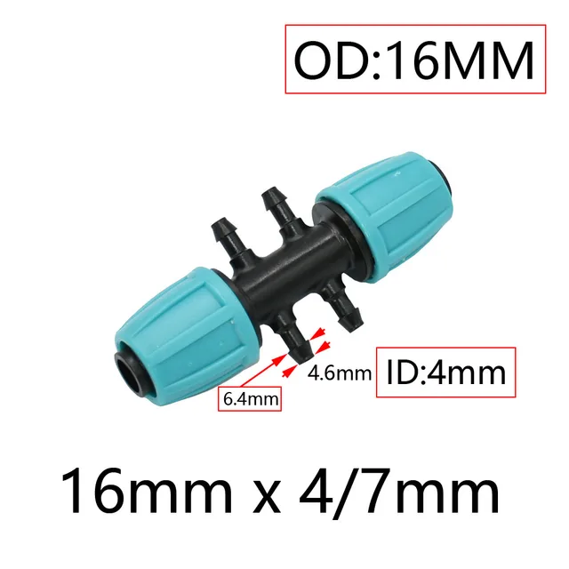 1/2 "16 Mm -Es Pe -Tömlőcső Csatlakozó Az 1/4" Redukáló Vízosztály -Szerelvényekhez Tee Könyök Végdugó Kerti Tömlőszerszámok - Image 6