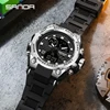 SANDA 739 Date Military Sports Watches Waterproof Electronic Wristwatch Mens Clock Orologio da uomo Style Men Digital Watch 3