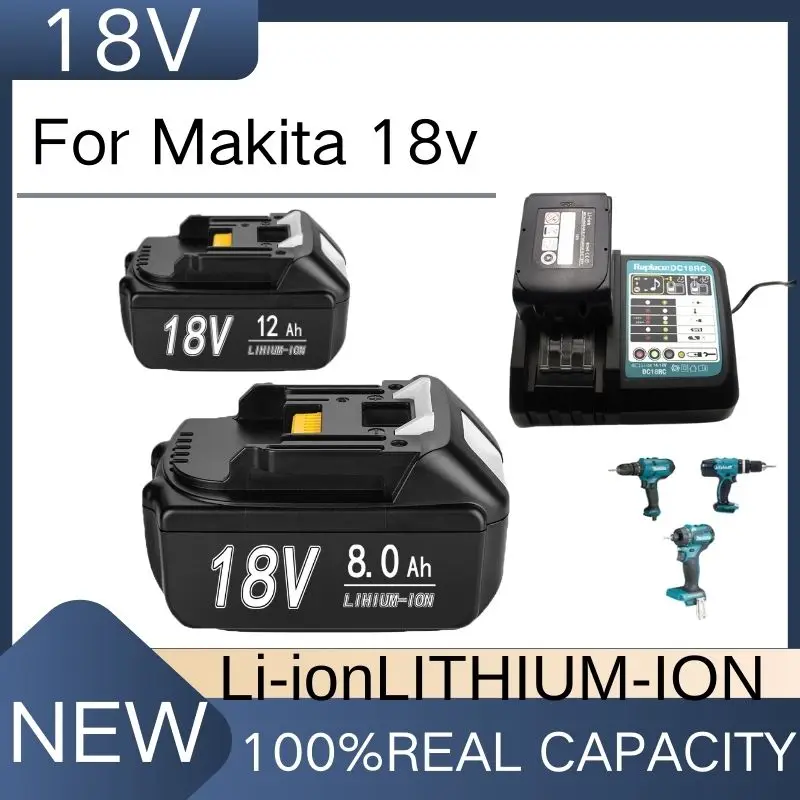 

Литий-ионная аккумуляторная батарея для Makita, 18 в, 12000 мАч