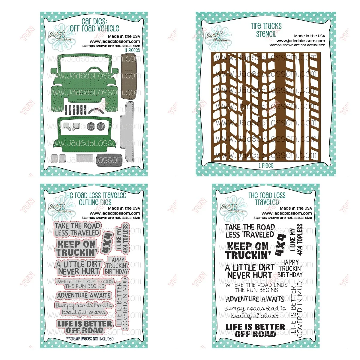

Car Dies off Road Vehicle Tire Tracks Stencil Metal Cutting Dies and Stamps DIY Scrapbooking Card Stencil Paper Cards Handmade