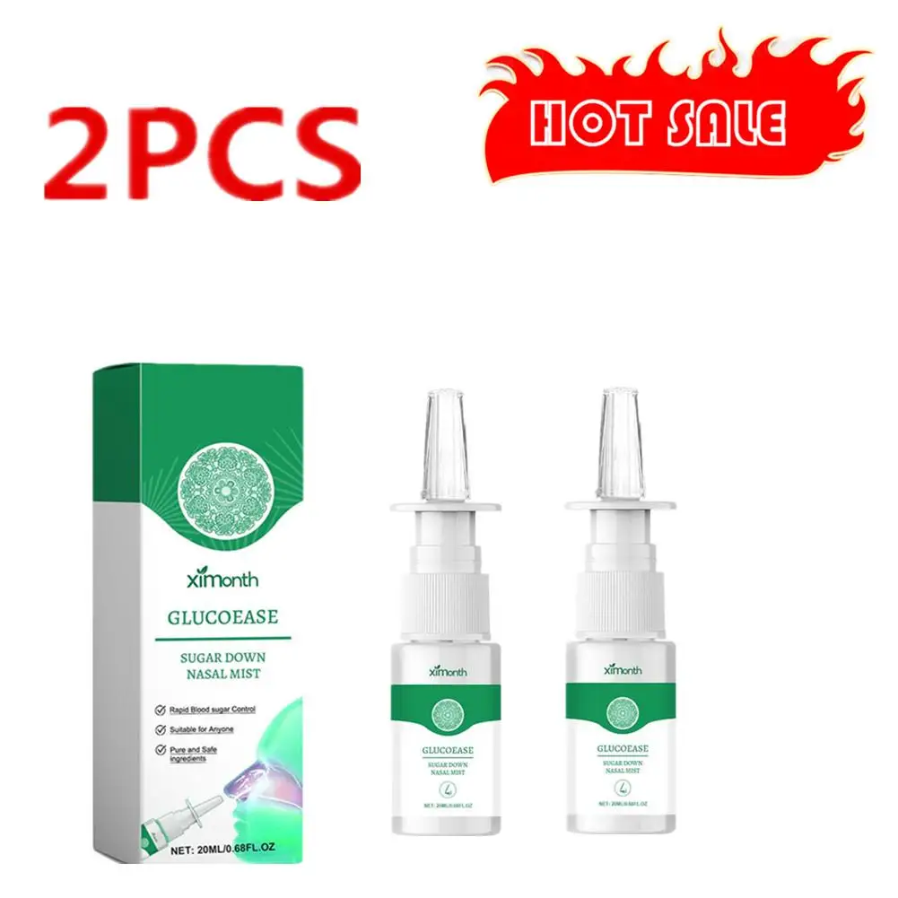 

2 pcs 20ml Relief Nasal Spray Sugar Down Nasal Mist Cleaning Congestion Itchy Sneezing Runny Nose Sooth Care