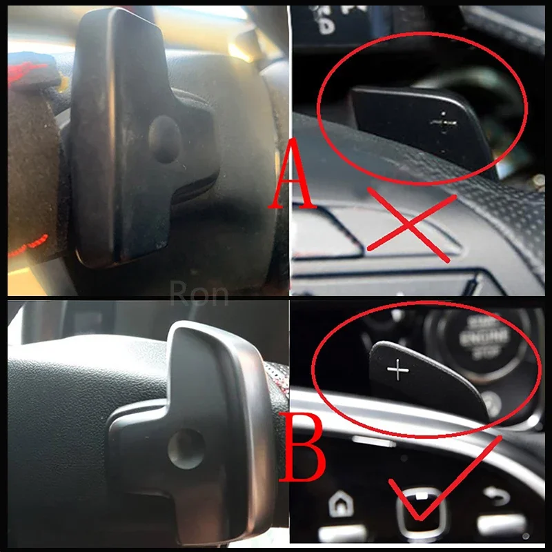 Aluminum Shift Paddle Blade Steering Wheel Paddle Shifter Extension For Mercedes Benz A B C E GLE Class W176 W205 W246 C117 W218