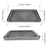 2pcs Spill Proof Water Dispenser Tray Home Silicone Drain Pad Refrigerator Drip Filter Catcher Anti Splash Drip Silicone Tray 6