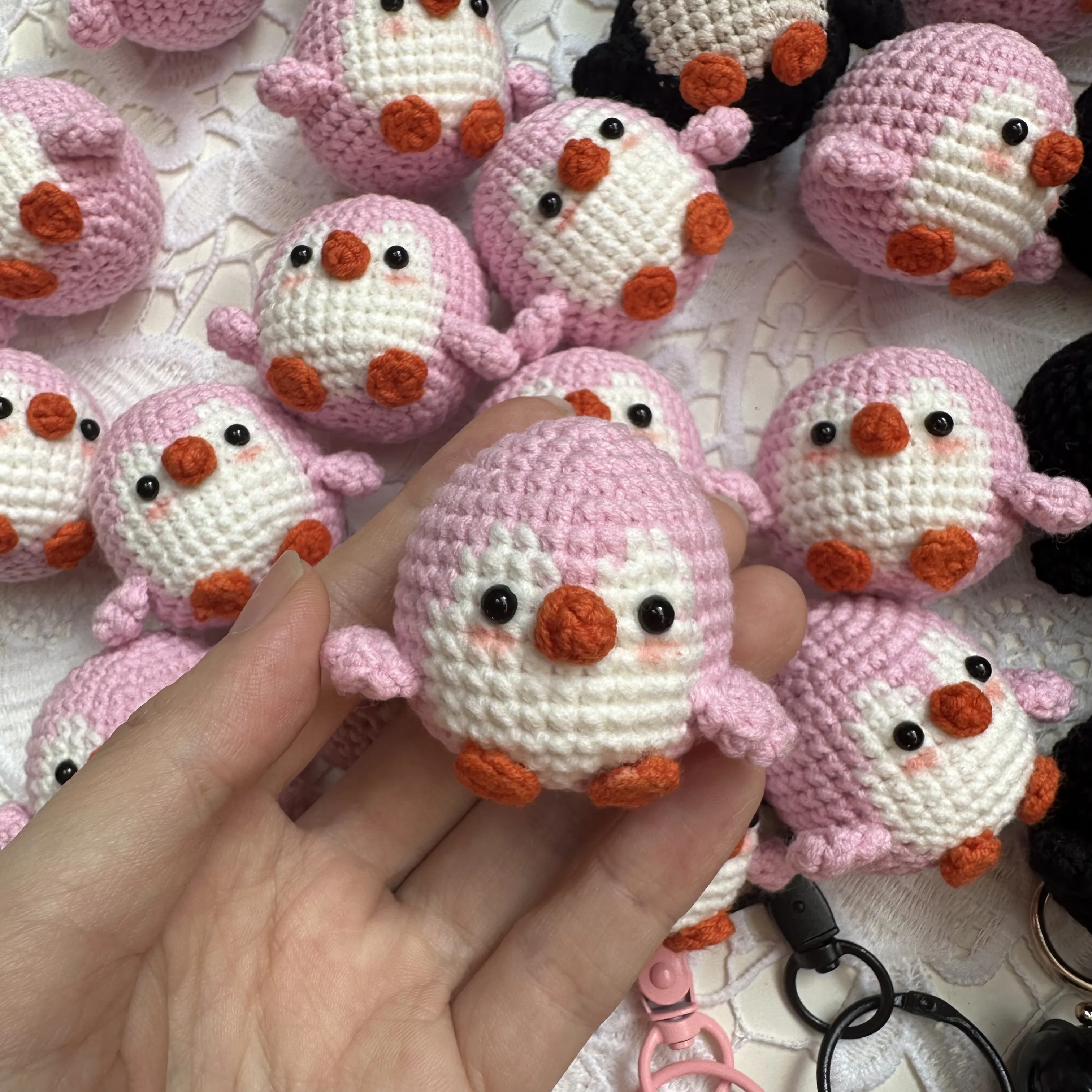 Porte-clés De Poupée Pingouin Mignon Pour Filles, Porte-clés De