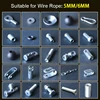 Gym Machine Cable Ball Stopper Replacement Wire Rope Cable Clip Clamp Exercise Metal Limit Ball Hollow Screw Terminals Gasket 2