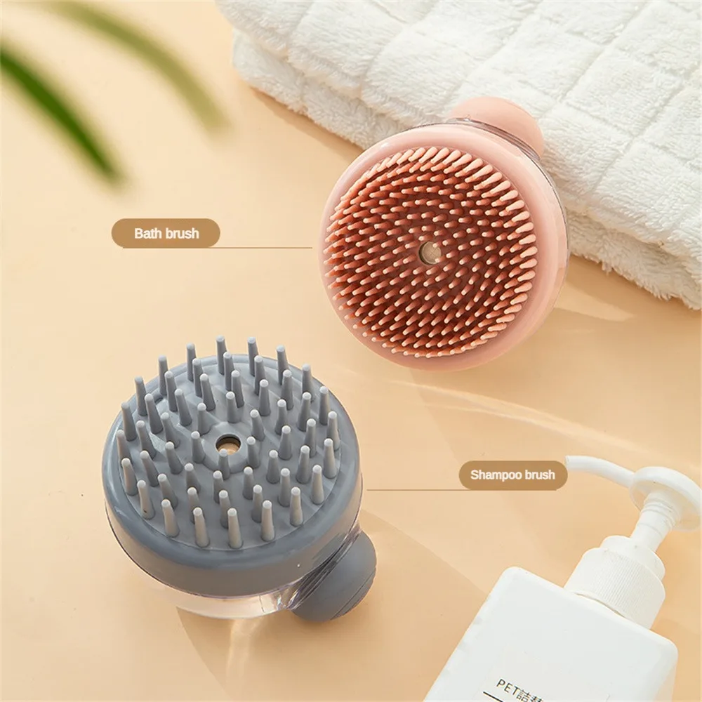 

Silicone Shampoo Head Scalp Massage Brush Silicone Body Brush Hair Washing Comb Bath Spa Shower Brush Add Liquid Bathing Brush