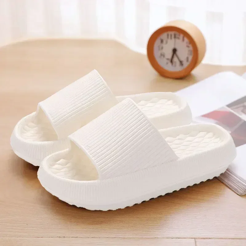 Women's Thick Platform Cloud Slippers EVA Soft Sole Pillow Slides Summer Beach Flip Flops Women Non Slip Bathroom Home Slippers 5