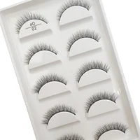 New 5 Pairs Natural Mink False Eyelashes Makeup Short Eyelash Extension Fake Eye Lashes Faux Cils Make Up Beauty Cilios 2