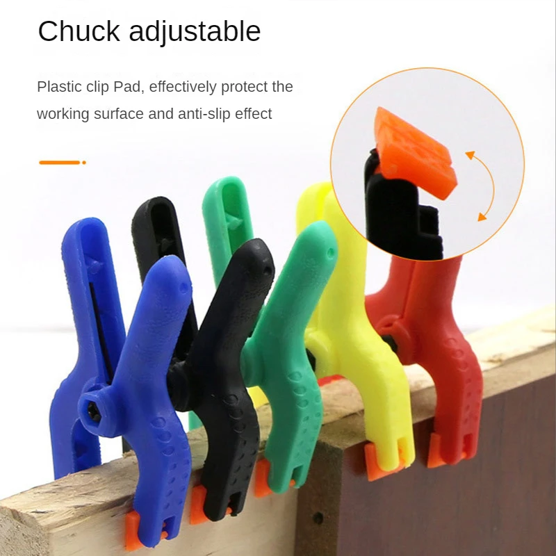 

5pcs 2inch Spring Clamps DIY Woodworking Tools Plastic Nylon Clamps for Woodworking Spring Clip Photo Studio Background