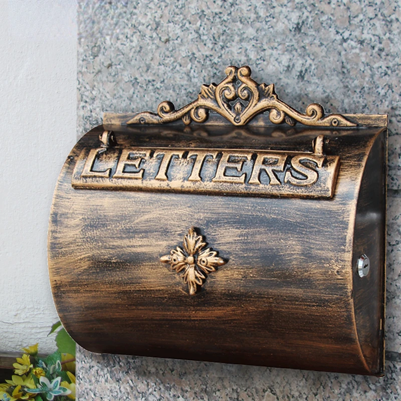 YIQQWS Boîte aux Lettres Murale Haut de Gamme en Fer forgé