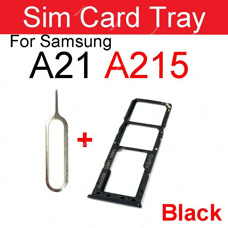 Sim Card Tray Samsung A21 Sd Card Dual Single SIM Card Tray Holder For  Samsung A21 A215U A21S