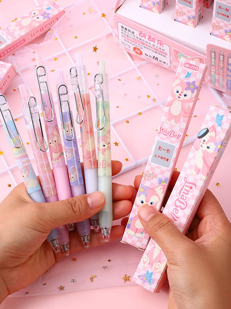 12/24pcs disney Linabell 0.5mm Blind box Gel Ballpoint Signature