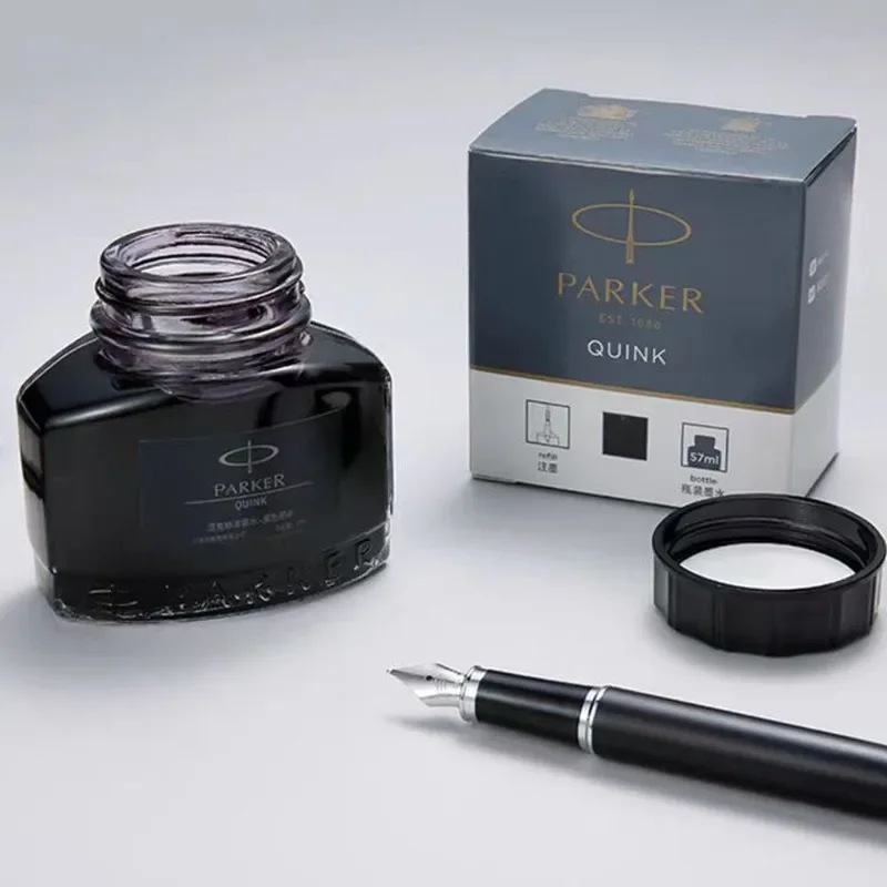57ml PARKER 블랙 만년필 잉크 비탄소 안티 블록 스무스 잉크 학생 사무실용