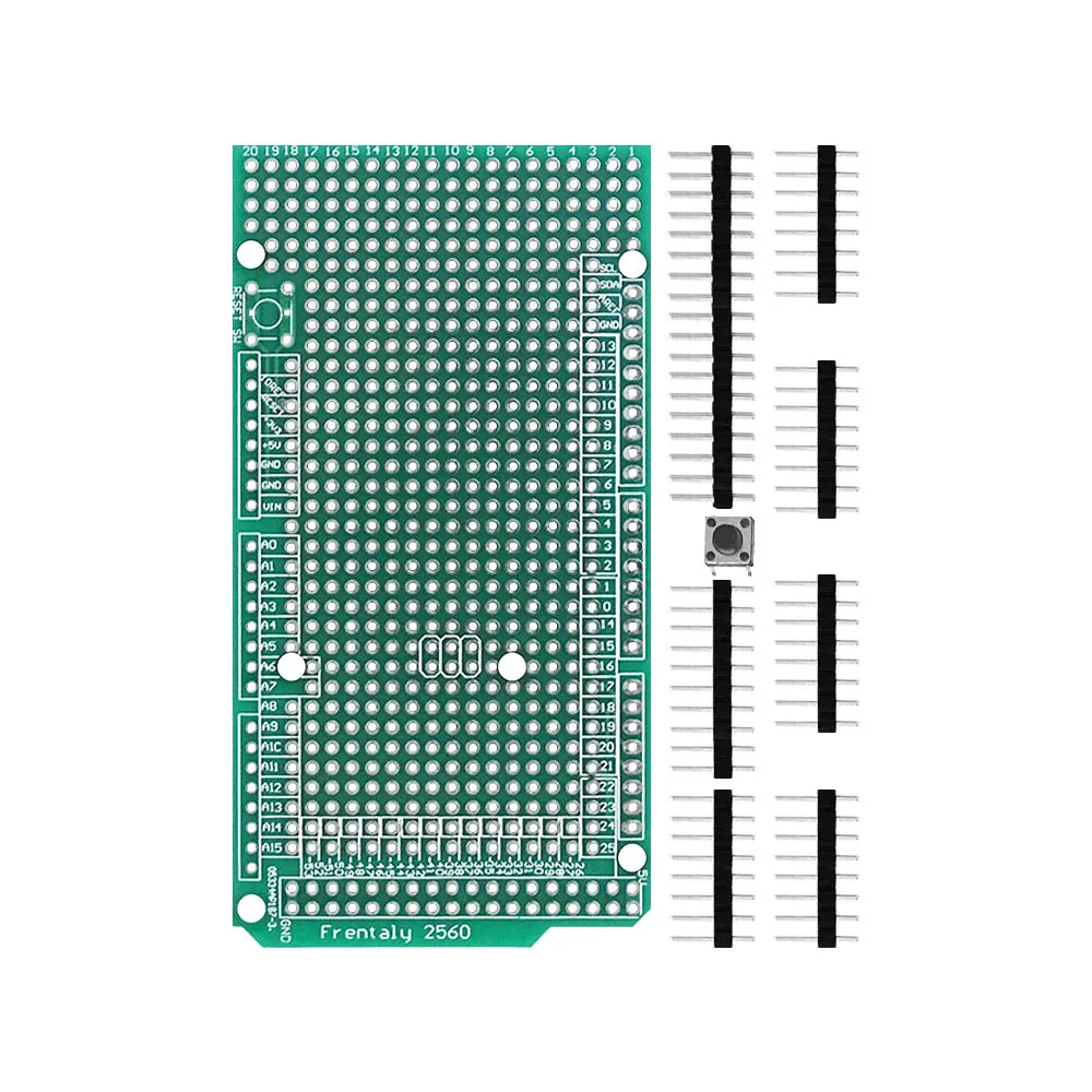 Ambrogio Robot Arduino Mega 2560 Double Sided PCB Board Prototype Screw ...