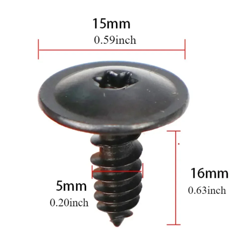 Car Fastener Clips Car Clips Fastener Tapping Screws 10Pcs For VW Polo Golf 4 5 6 7 Beetle MK3 MK4 MK5 MK6 Bora CC Passat B6 B5