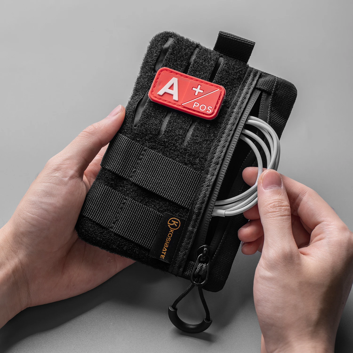 Compact Tactical EDC Pocket Organizer with Zipper
