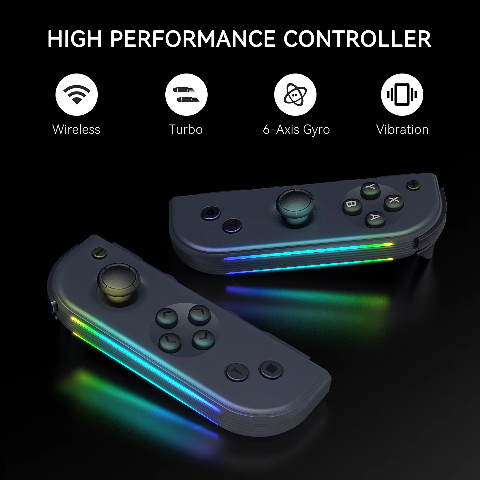 Joy Pad Switch Controller luminescenza laterale Joy Cons L/R compatibile  per Switch Nintend Joycon con Wake-up/screen - AliExpress