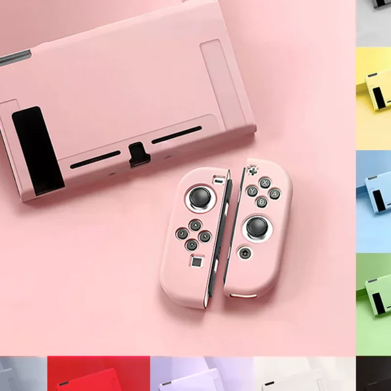 Custodia protettiva compatibile con console Switch OLED e Joy-Cons, interruttore può essere inserito in dock con guscio
