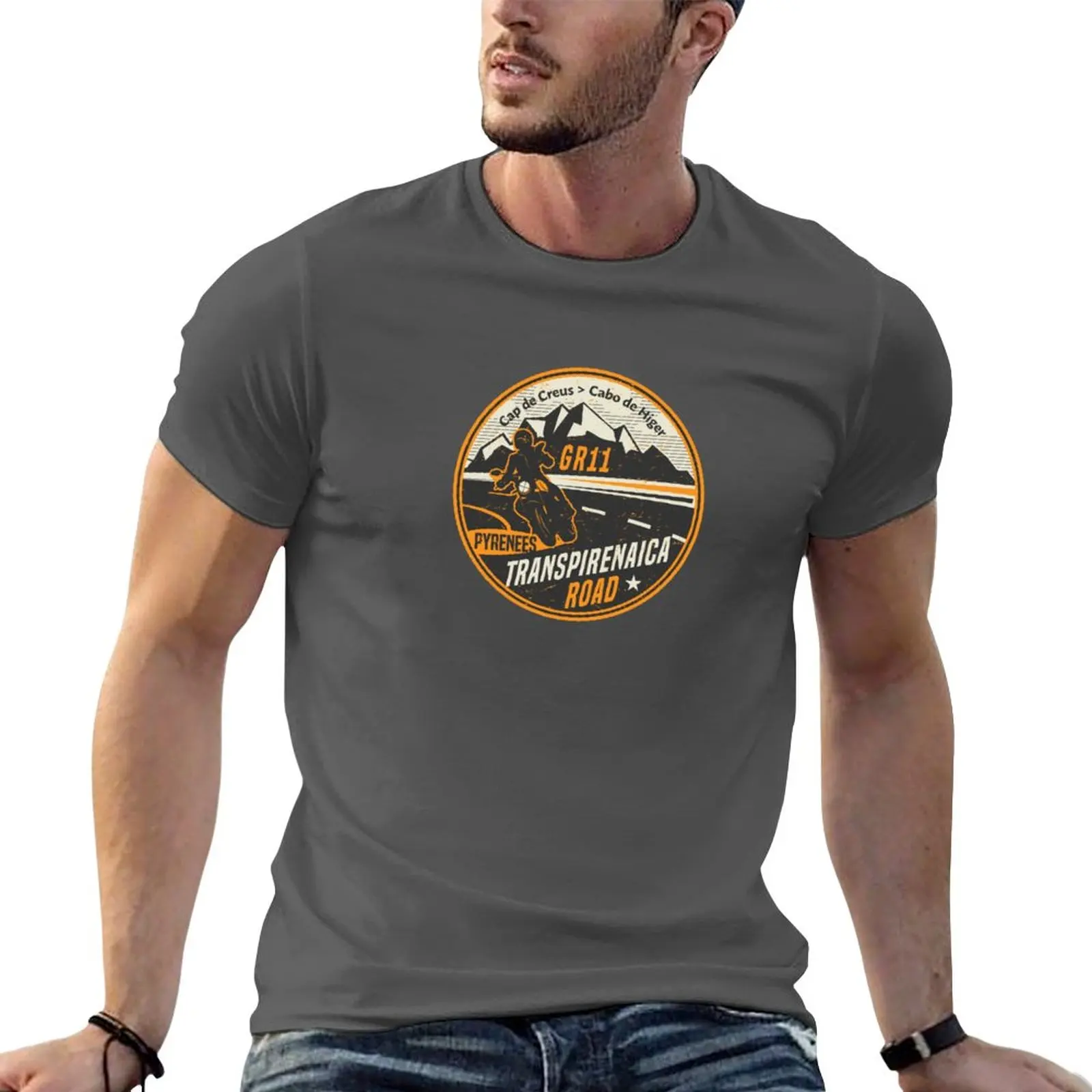

New Transpirenaica Road T-Shirt vintage clothes anime clothes slim fit t shirts for men
