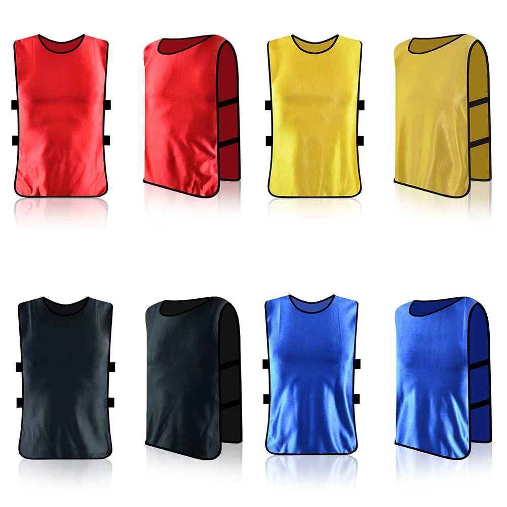 Description Picture 2 of itemAdults Kids Soccer Pinnies Quick Drying Basketball Football Rugby Team Jerseys Training Numbered Bibs Practice Sports Vest