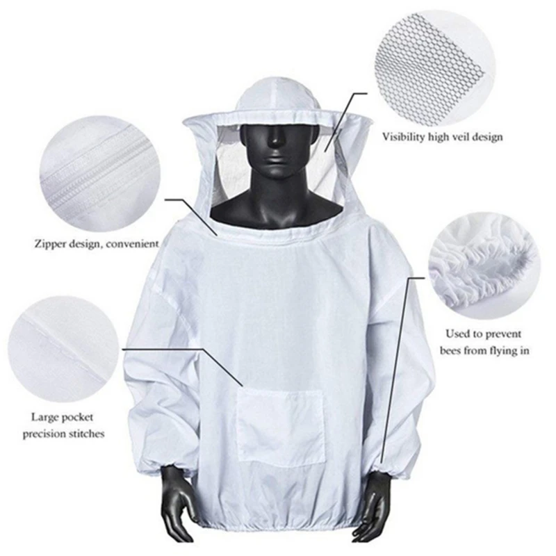 Siamese Beekeeping Suit Bee Clothes with Hat Anti-bee Bite Equipment Farming Clothing Coverall beekeeping suit beekeeping clothing