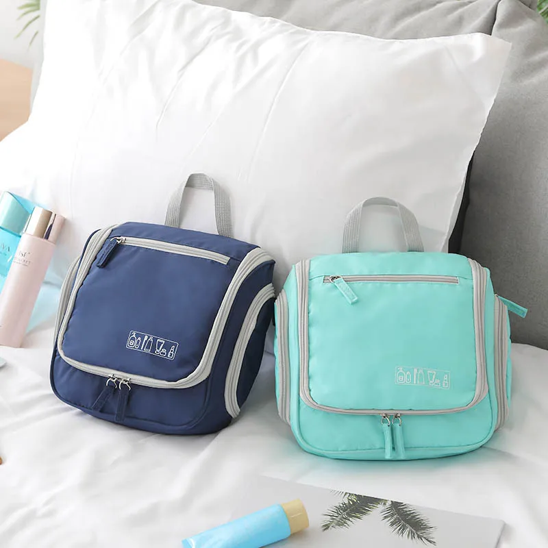 Korean Version Of Candy Colored Cosmetic Bag Travel Toiletry Small Ears Solid Color Coupling High Value Capacity Makeup Bag