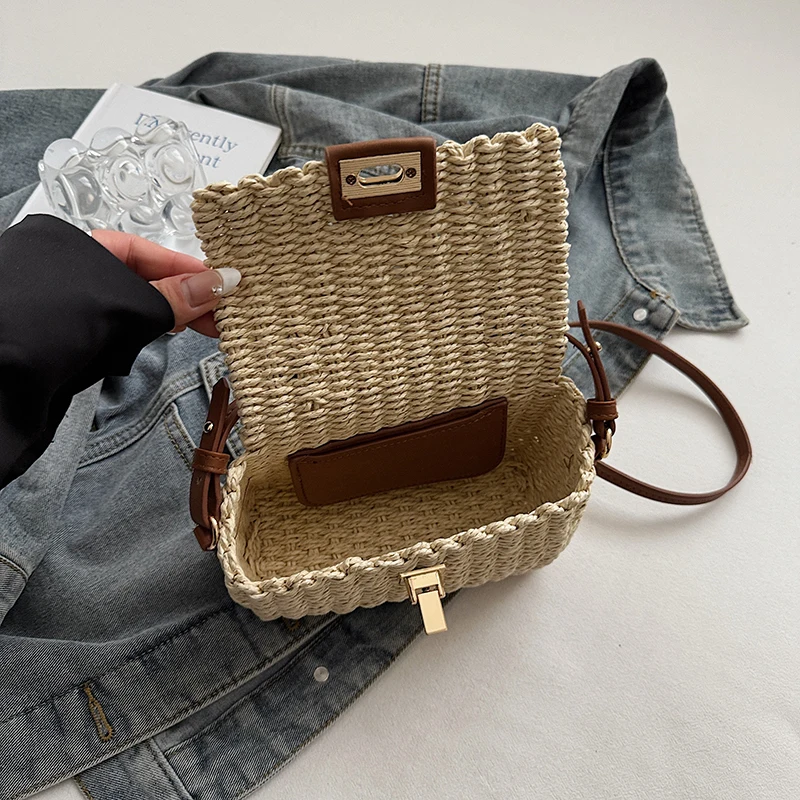 Crossbody Bags Summer Bags On Sale LEFTSIDE Mini Woven Straw