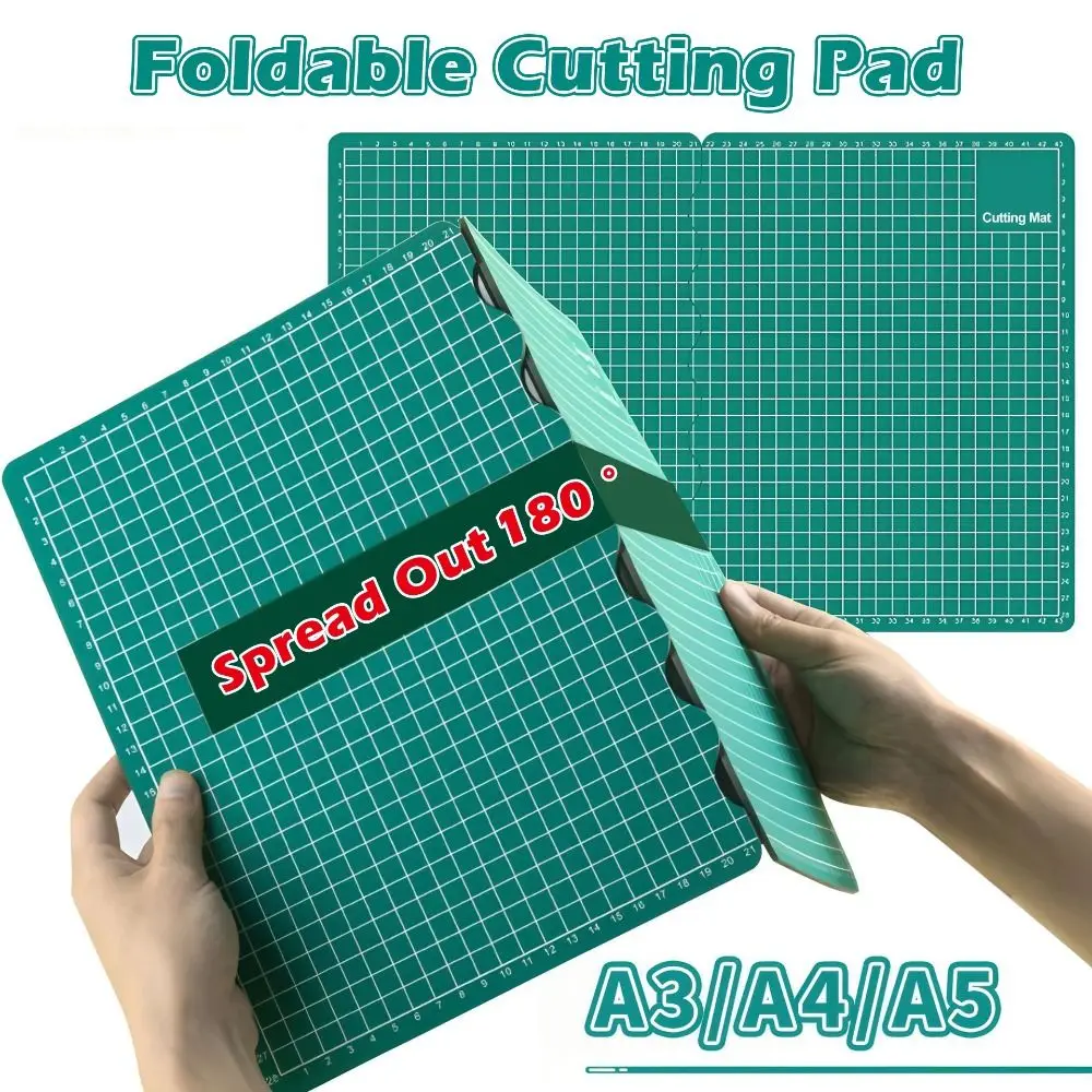 다기능 PVC 커팅 패드 A3-A4/A4-A5 크기 전환 가능 접이식 커팅 매트 방수 조각 보드 종이 커팅