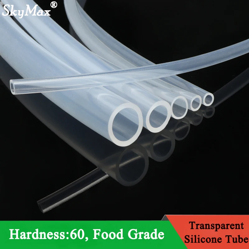 Flexible Silicone Tube Water Connector Garden Hoses Transparent Aquarium Air Irrigation Pipes Food Grade Rubber Hose 1/3/5/10M silicone tube rubber tubing rubber tube rubber hose