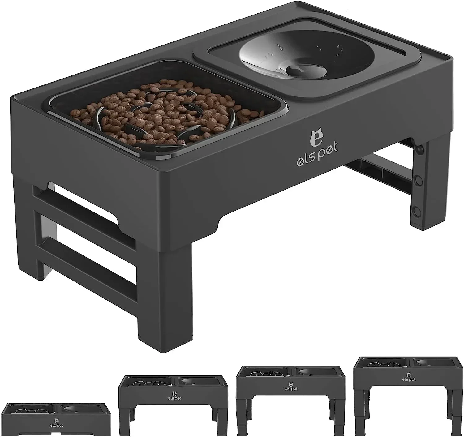 

Adjutable With Slow Elevated And for Non-pill Pet Raised Water Feeder Bowl Dog